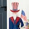 Glitzhome® 40" Patriotic America Uncle Sam Porch Décor